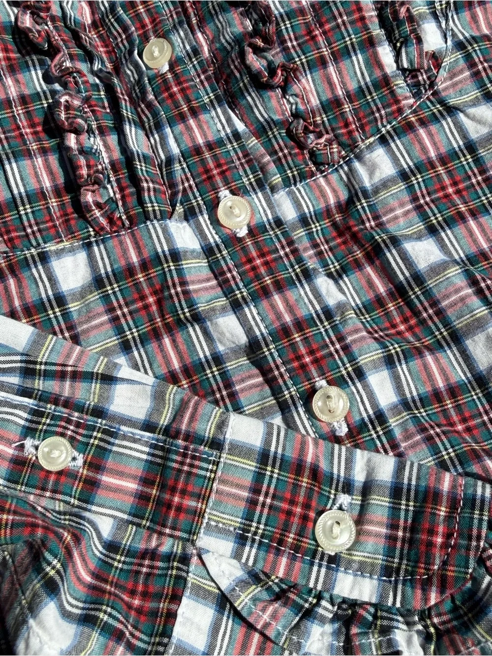 Ralph Lauren Girls Plaid Button-Down Shirt